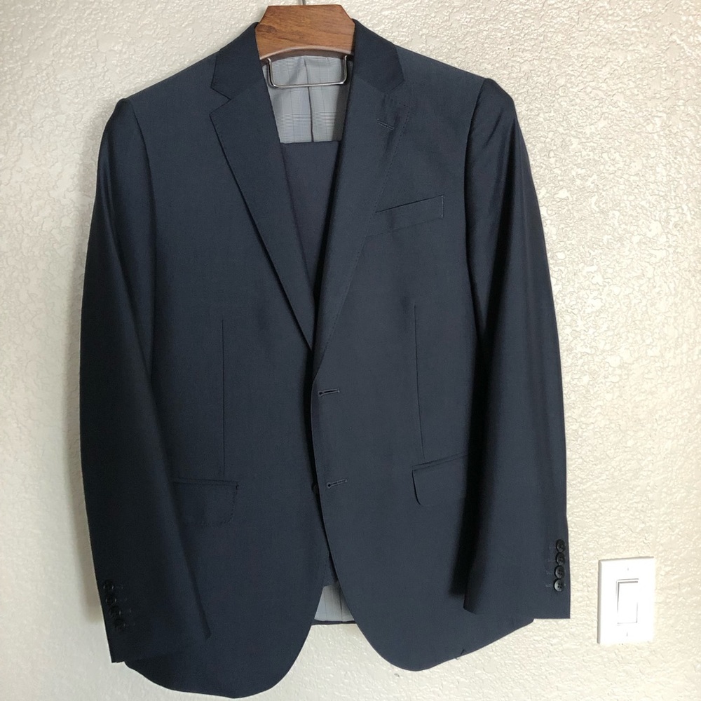 Men’s Suit jacket and pant set navy blue